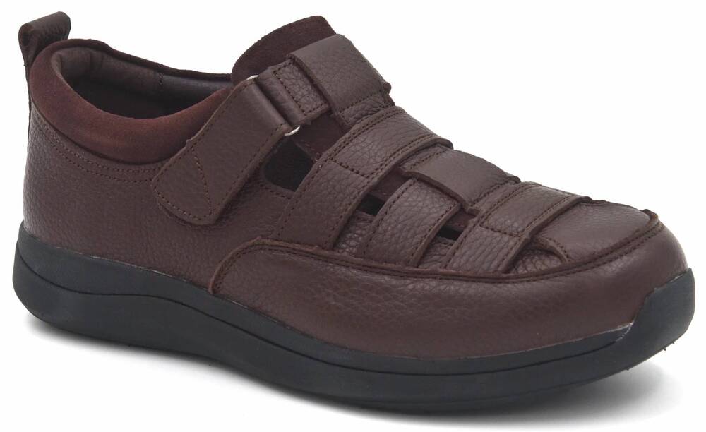 NEW PROPET men's prescott fisherman loafers in brown